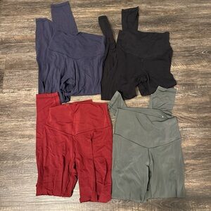 Aerie Women's Leggings Set - Olive, Burgundy, Navy, Black